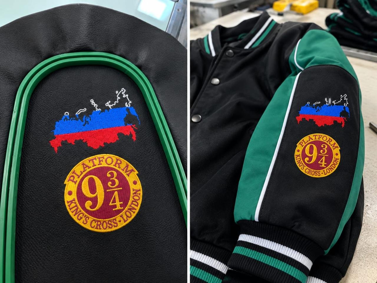 Embroidery machines with Smartway branded garments
